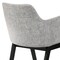 Armen Living Renzo Light Gray Fabric and Black Wood Dining Side Chairs, PK2 LCRESIBLGR - alternate 4